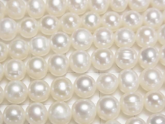【動画】淡水真珠AA++ ポテト7mm ホワイト 1連(約35cm) サムネイル2