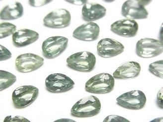 【動画】宝石質グリーンカイヤナイトAAA ルース ペアシェイプファセットカット6×4mm 5粒