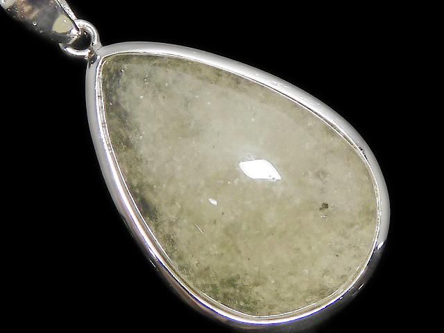 【動画】【1点もの】リビアングラス ペンダントトップ SILVER925製 NO.102の画像