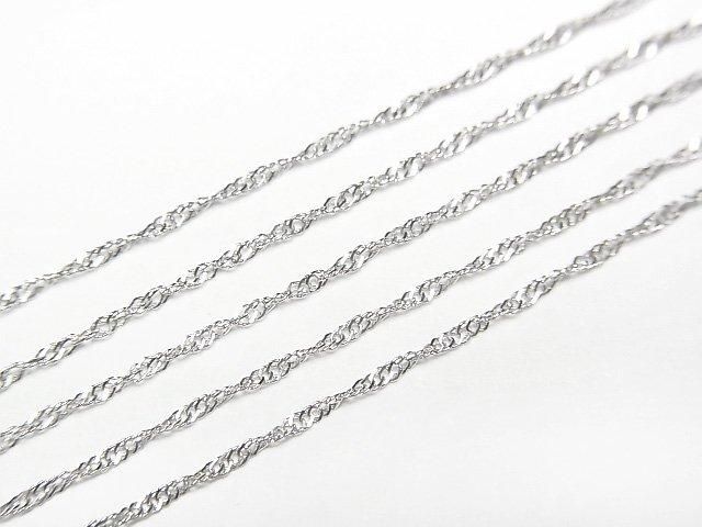 ưۡK10 White Gold ǥ 1mm ͥå쥹 1(40cm)β