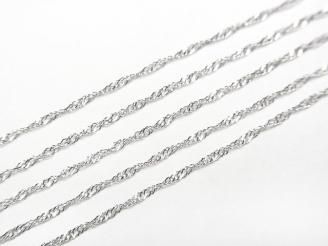 ưۡK10 White Gold ǥ 1mm ͥå쥹 1(40cm)