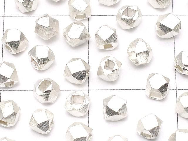 カレンシルバー キューブカット2.5×2.5×2.5mm ホワイトシルバー 10粒 サムネイル2