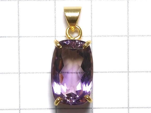 【動画】【1点もの】宝石質アメトリンAAA ファセットカットペンダントトップ 18KGP製 NO.215 サムネイル2