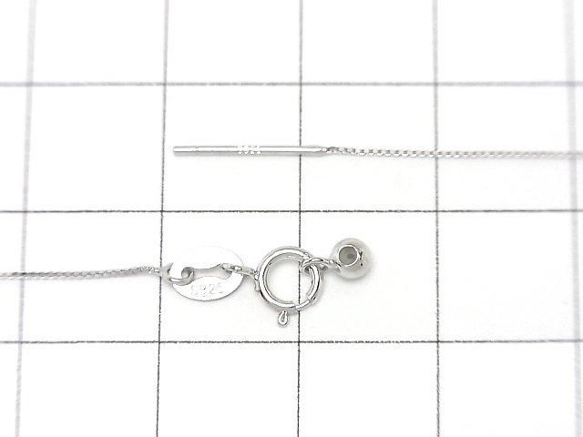 Silver925 饤ɥ㥹դ ܥå(٥ͥ) 0.5mm  45cm ͥå쥹 1 ͥ2