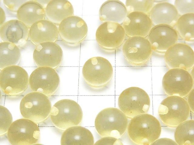 【動画】イエローカラーアンバー(琥珀) 片穴ラウンド9mm 6粒 サムネイル3