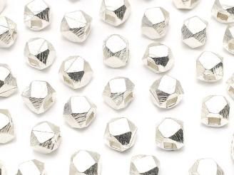 カレンシルバー キューブカット4×4×4mm ホワイトシルバー 4粒