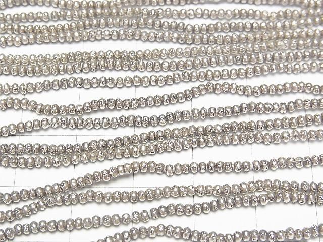 カレンシルバー 模様入りロンデル2×2×1.5mm 1/8連~1連(約68cm) サムネイル3