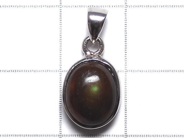 【動画】【1点もの】メキシコ産ファイヤーアゲートAAA- ペンダントトップ SILVER925製 NO.31 サムネイル2