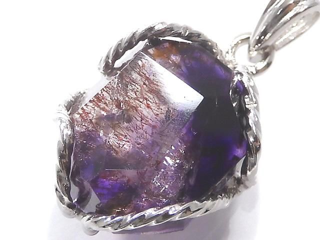 【動画】【1点もの】アメジストエレスチャルAAA ペンダントトップ SILVER925製 NO.22の画像