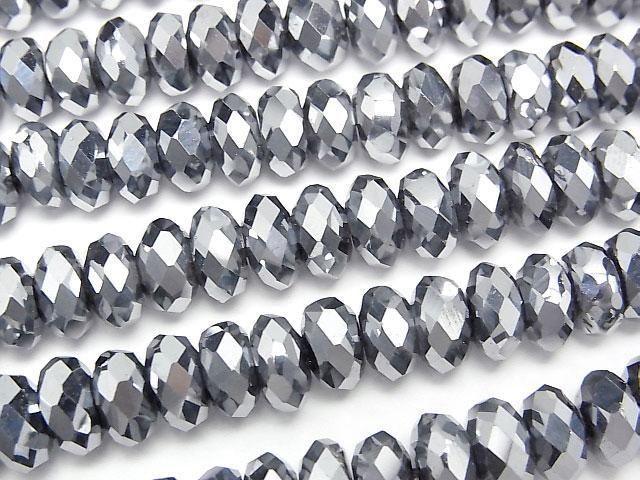 【動画】高純度テラヘルツ鉱石 ボタンカット7.5×7.5×4mm 1連(約36cm)の画像