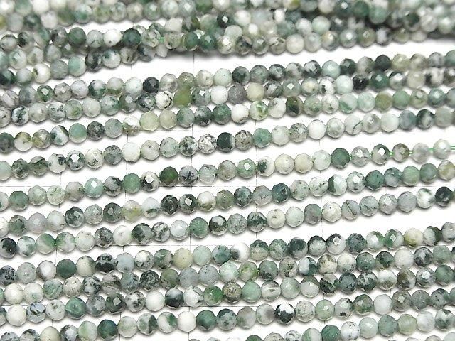 【動画】【素晴らしい輝き】ツリーアゲート ラウンドカット3mm 1連(約37cm) サムネイル3