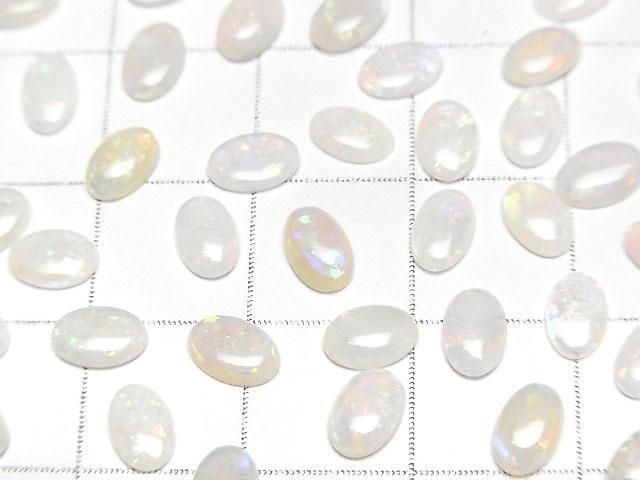 【動画】オーストラリア産オパールAAA- オーバル カボション6×4mm 2個 サムネイル2