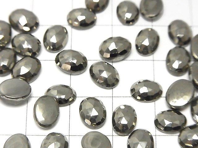 【動画】パイライト ルース オーバル ローズカット8×6mm 3個 サムネイル3