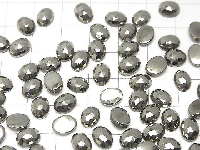 【動画】パイライト ルース オーバル ローズカット8×6mm 3個 サムネイル4