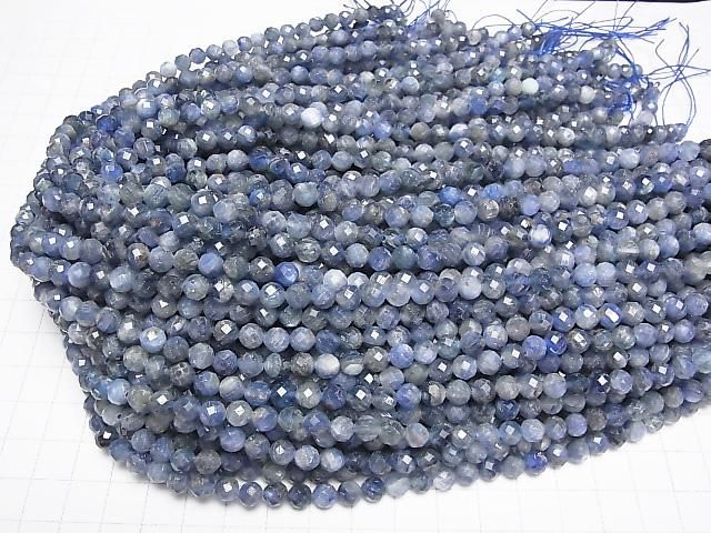【動画】【素晴らしい輝き】カイヤナイトAA ラウンドカット6mm 半連/1連(約36cm) サムネイル4