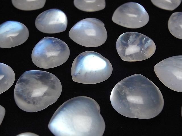 【動画】ロイヤルブルームーンストーンAAA- 穴なしハート16~18mm 1個 サムネイル3