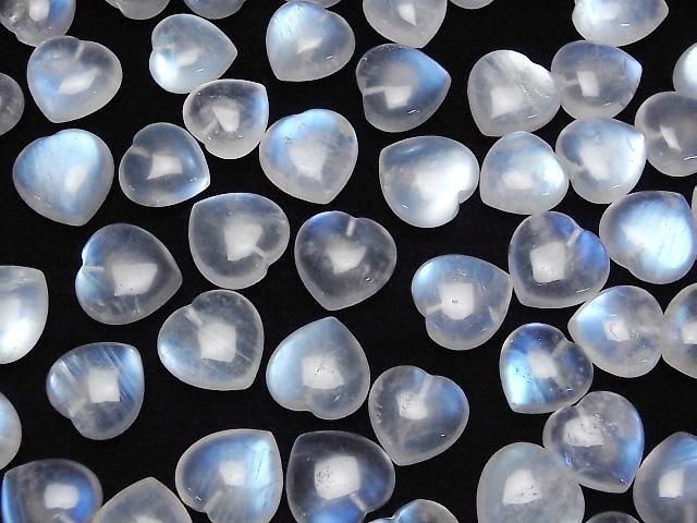 【動画】ロイヤルブルームーンストーンAAA- 片穴ハート14~16mm 1個 サムネイル4