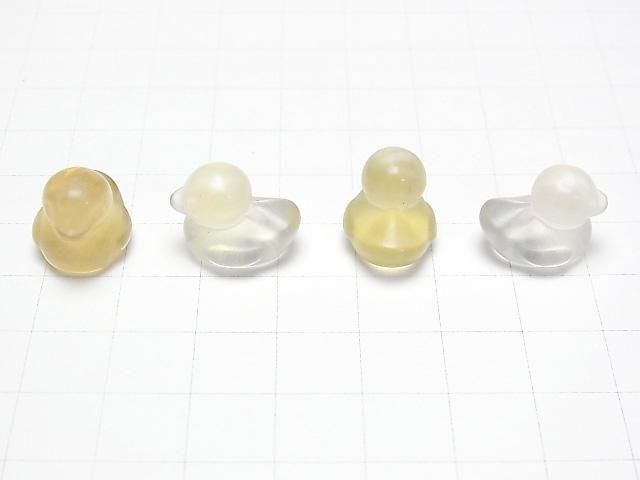 【動画】ゴールデンフローライトAAA あひるモチーフ 13×15mm 【穴なし】 3個 サムネイル3