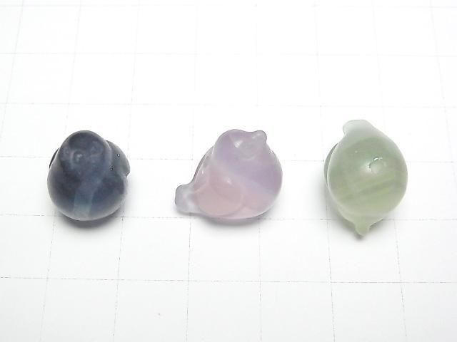 【動画】マルチカラーフローライトAAA 小鳥モチーフ 13×17mm 【貫通穴】 5個 サムネイル2