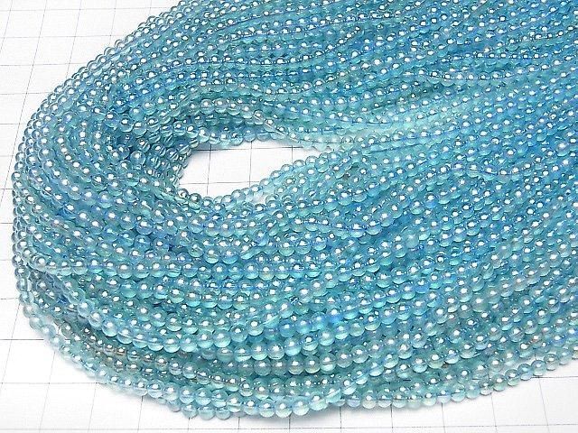 【動画】ライトブルーフラッシュクリスタル ラウンド3mm 1連(約32cm) サムネイル4