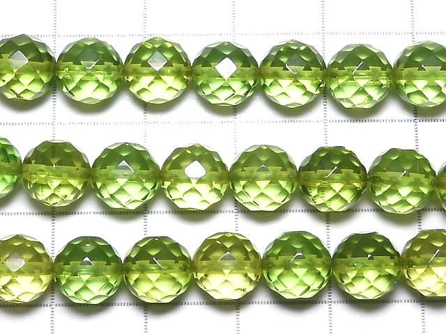 【動画】【1点もの】グリーンアンバーAAA- ラウンドカット7mm 1連(約40cm) NO.4 サムネイル2