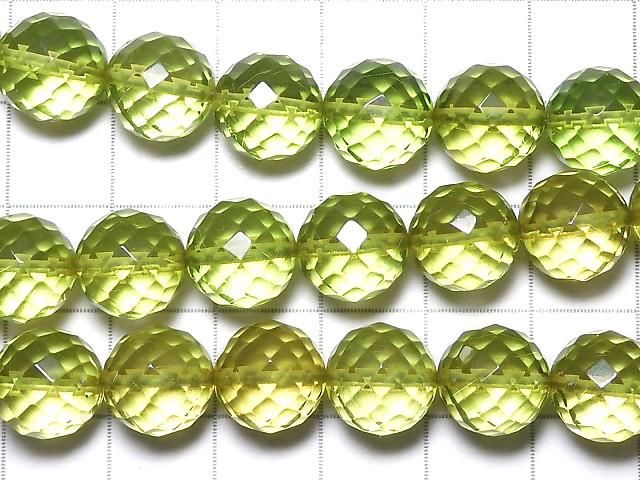 【動画】【1点もの】グリーンアンバーAAA- ラウンドカット10mm 1連(約39cm) NO.7 サムネイル2