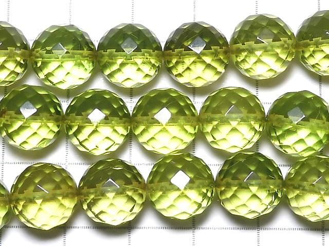 【動画】【1点もの】グリーンアンバーAAA- ラウンドカット10mm 1連 (約39cm) NO.9 サムネイル2