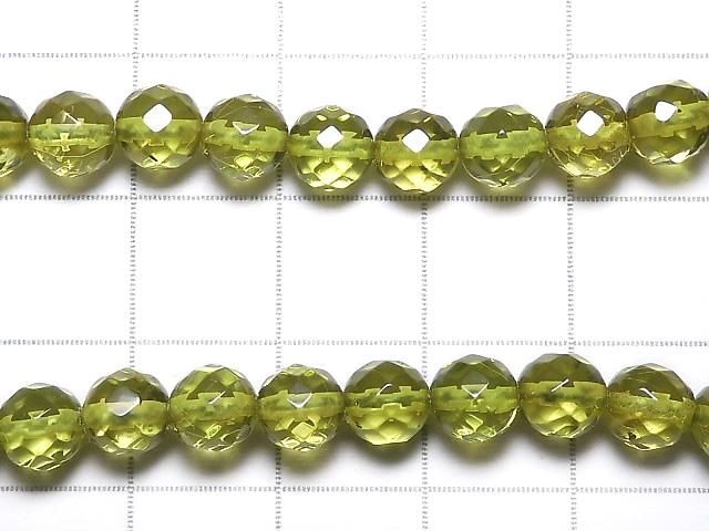 【動画】【1点もの】グリーンアンバーAAA- ラウンドカット5.5mm 1連(ネックレス) NO.1 サムネイル2