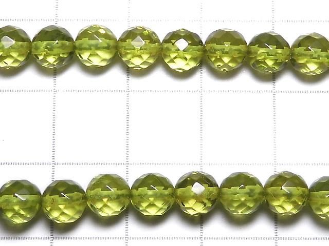 【動画】【1点もの】グリーンアンバーAAA- ラウンドカット5.5mm 1連(ネックレス) NO.2 サムネイル2