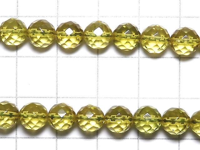 【動画】【1点もの】グリーンアンバーAAA- ラウンドカット6.5mm 1連(ネックレス) NO.3 サムネイル2