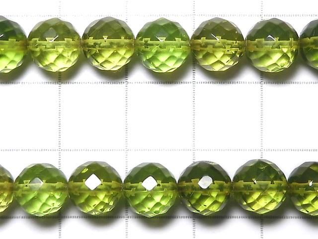 【動画】【1点もの】グリーンアンバーAAA- ラウンドカット7.5mm 1連(ネックレス) NO.5 サムネイル2