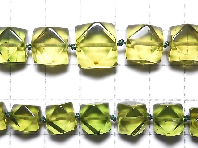 【動画】【1点もの】グリーンアンバーAAA- ラウンドカット7.5〜12.5mm 1連(ネックレス) NO.10 サムネイル2