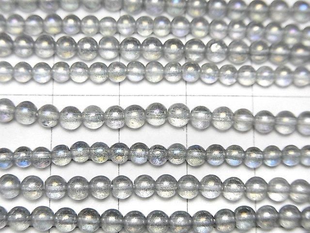 【動画】グレーフラッシュクリスタル ラウンド3mm 1連(約36cm) サムネイル2