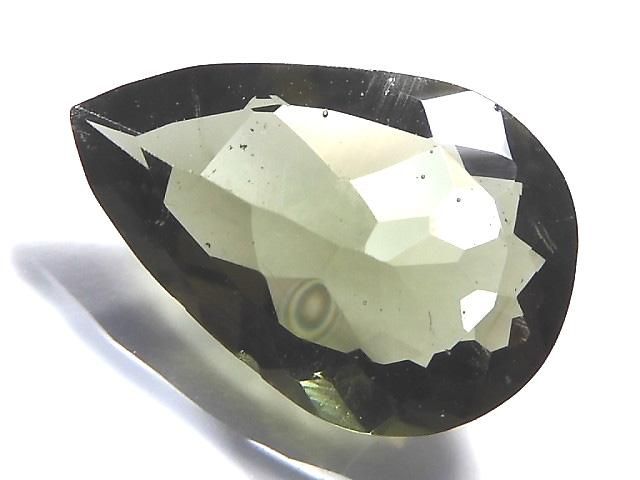 【動画】【1点もの】宝石質モルダバイトAAA ファセットカット ルース 1粒 NO.128の画像