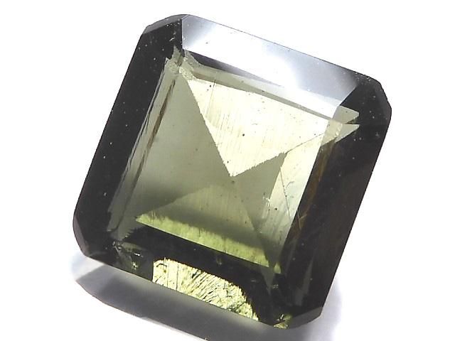 【動画】【1点もの】宝石質モルダバイトAAA ファセットカット ルース 1粒 NO.130の画像