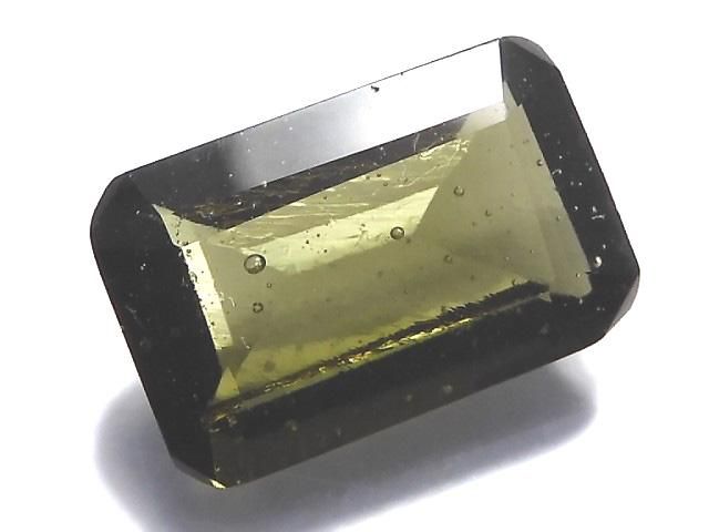 【動画】【1点もの】宝石質モルダバイトAAA ファセットカット ルース 1粒 NO.136の画像
