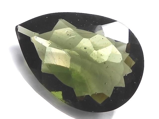 【動画】【1点もの】宝石質モルダバイトAAA ファセットカット ルース 1粒 NO.140の画像
