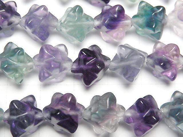 【動画】マルチカラーフローライトAA++ スターダイスカット13×13mm 半連/1連(約36cm) サムネイル2