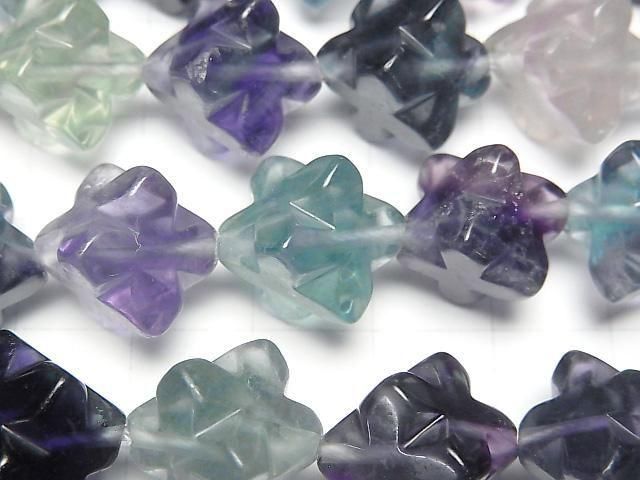 【動画】マルチカラーフローライトAA++ スターダイスカット16×16mm 半連/1連(約36cm) サムネイル2