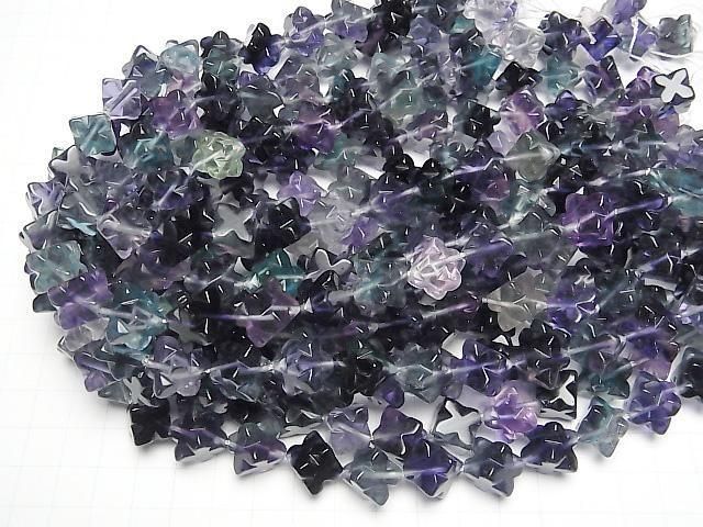 【動画】マルチカラーフローライトAA++ スターダイスカット16×16mm 半連/1連(約36cm) サムネイル4