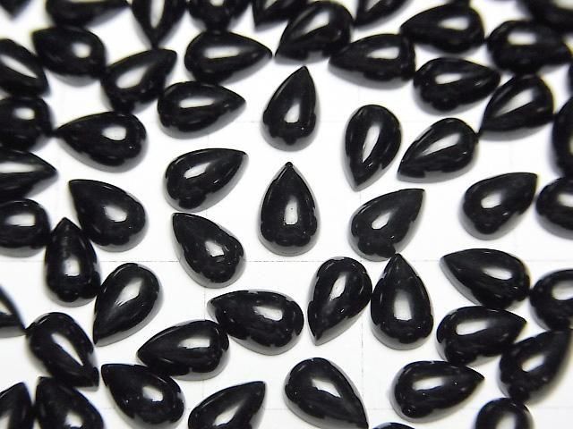 【動画】オニキスAAA ペアシェイプ カボション6×4mm 5個 サムネイル2