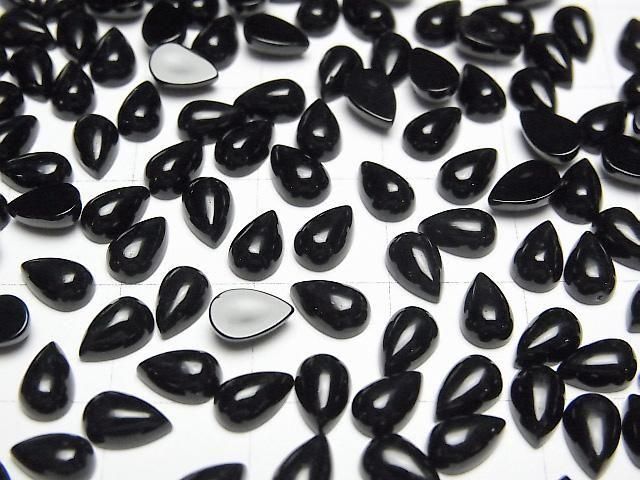 【動画】オニキスAAA ペアシェイプ カボション6×4mm 5個 サムネイル3