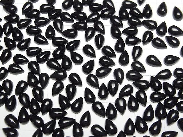 【動画】オニキスAAA ペアシェイプ カボション6×4mm 5個 サムネイル4
