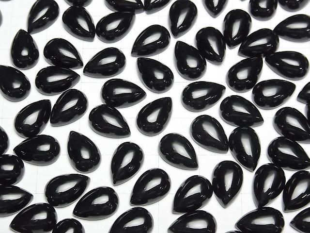 【動画】オニキスAAA ペアシェイプ カボション12×8mm 4個 サムネイル4