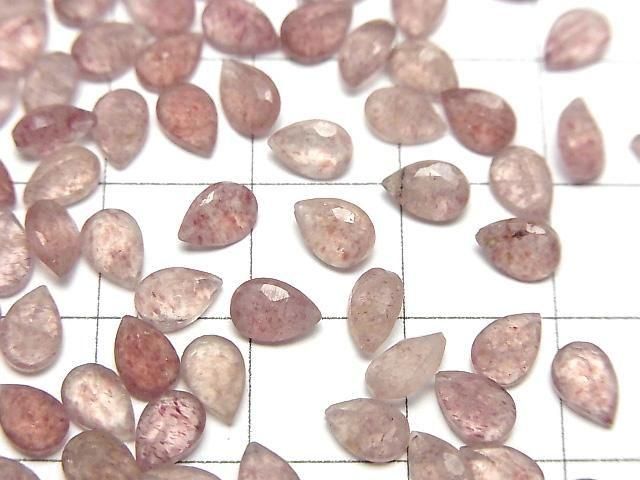 【動画】宝石質ピンクエピドートAA++ ルース ペアシェイプファセットカット6×4mm 10粒 サムネイル2
