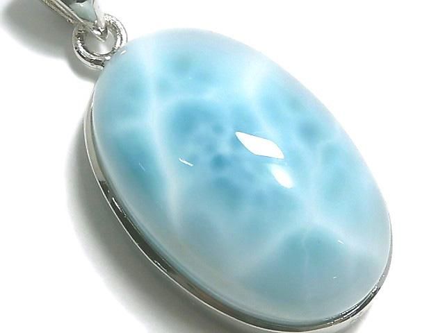 【動画】【1点もの】ラリマーAAA- ペンダントトップ SILVER925製 NO.219の画像