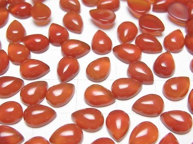 【動画】カーネリアンAAA ペアシェイプ カボション8×6mm 4個 サムネイル3