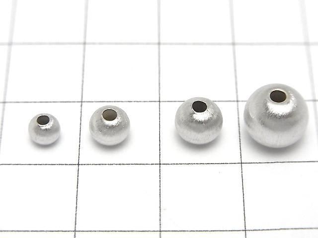 Silver925 ラウンド ヘアライン 【4mm】【5mm】【6mm】【8mm】 ロジウム 2個 サムネイル3