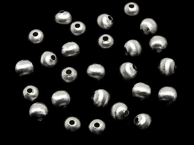 Silver925 ラウンド ヘアライン 【4mm】【5mm】【6mm】【8mm】 ロジウム 2個 サムネイル4