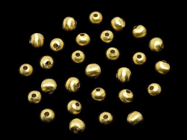 Silver925 ラウンド ヘアライン 【4mm】【5mm】【6mm】【8mm】 18KGP 2個 サムネイル4